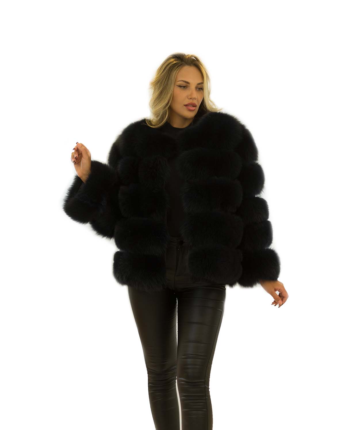 Jacke aus Fell Fuchs Fell Jacke Felljacke aus Fuchs Echtfelljacke Pelz Gilet
