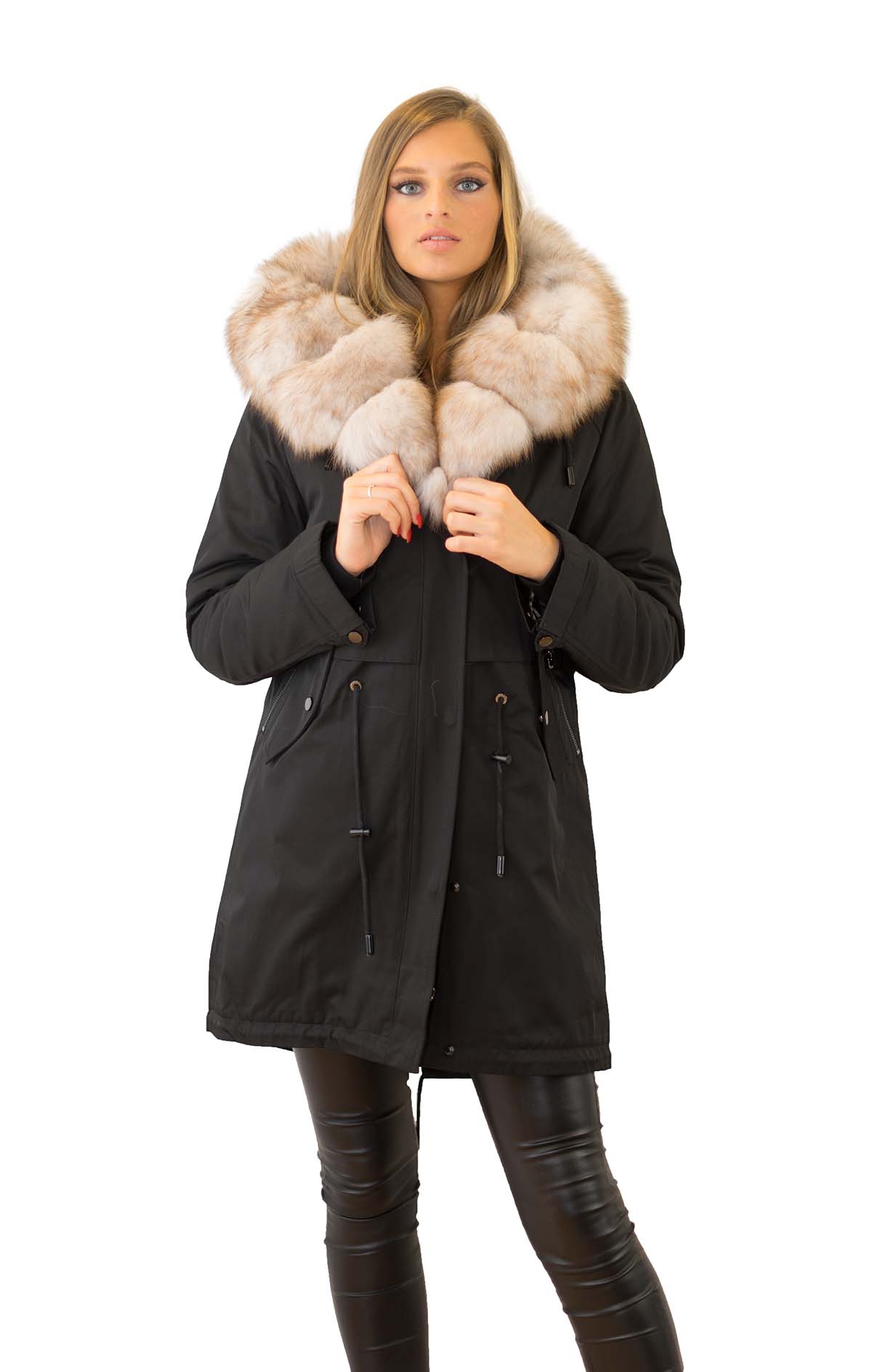 Damen Parka mit Fell Winterparka mit Fell Parka mit Fell