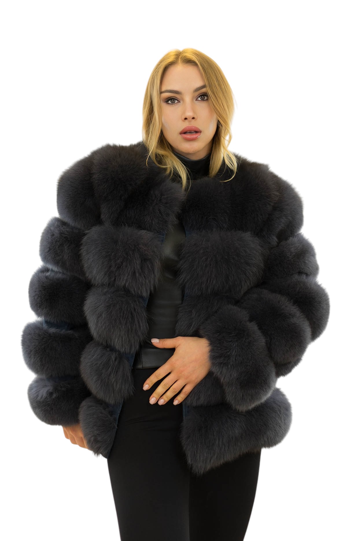 Gyda Damenmode Echtfell Fuchsjacke für kalte Tage