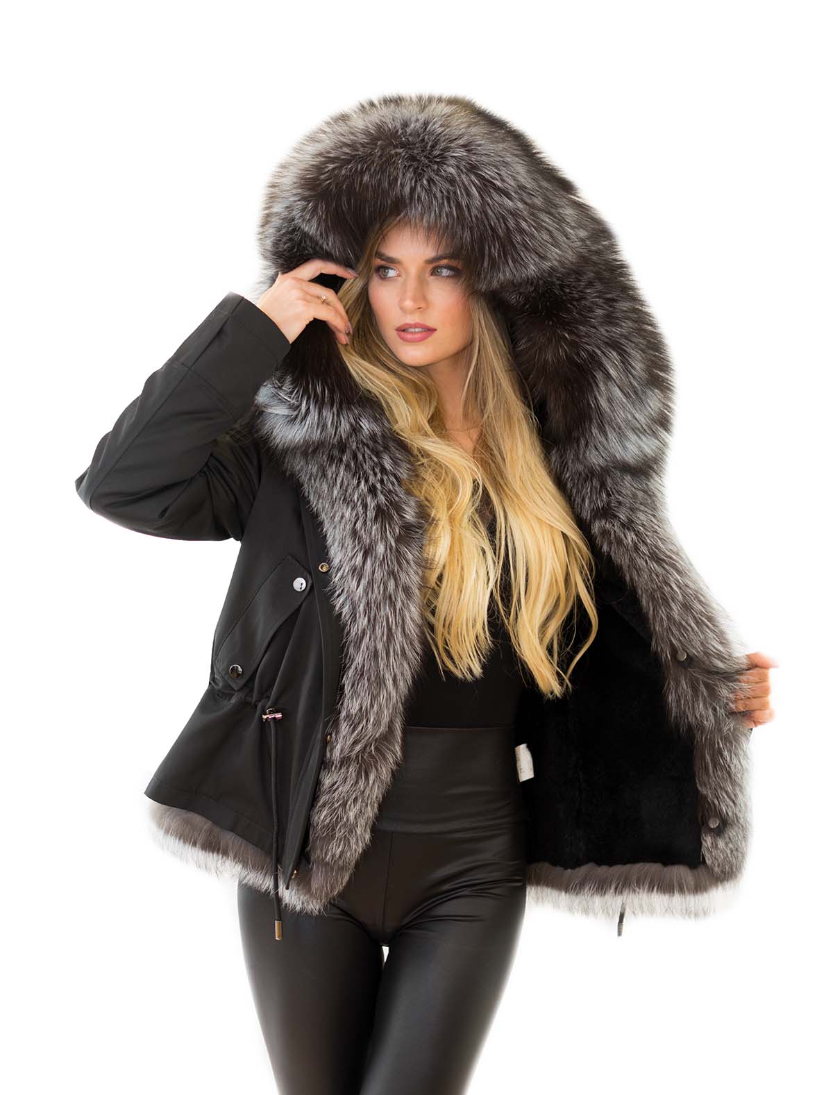 Damen Parka mit Fell Winterparka mit Fell Parka mit Fell