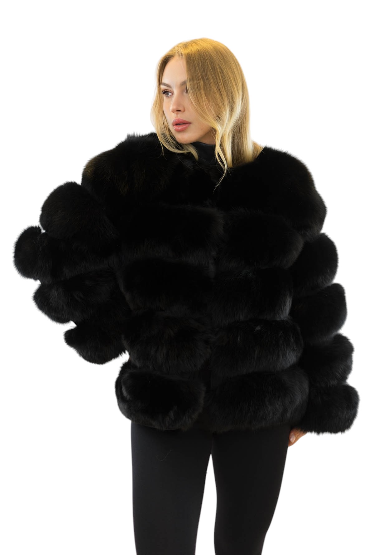 Pelzjacke für Damen Fuchsjacke aus Echtfell