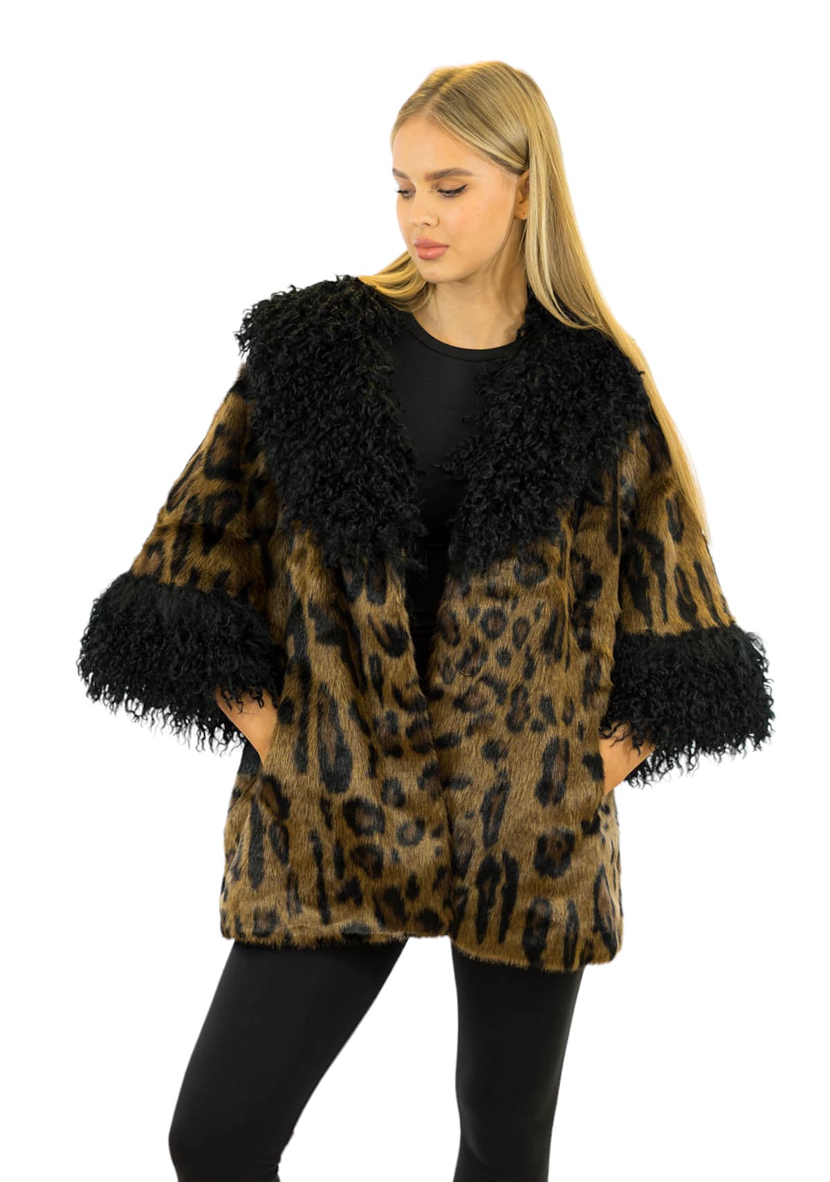Pelzjacke Leo Muster