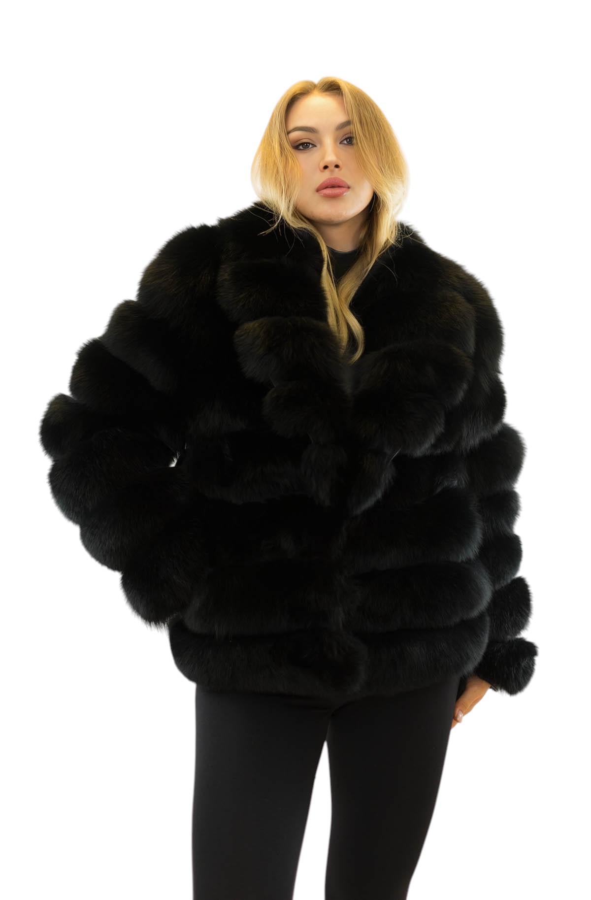 Kurz geschnittene Pelzjacke für Damen