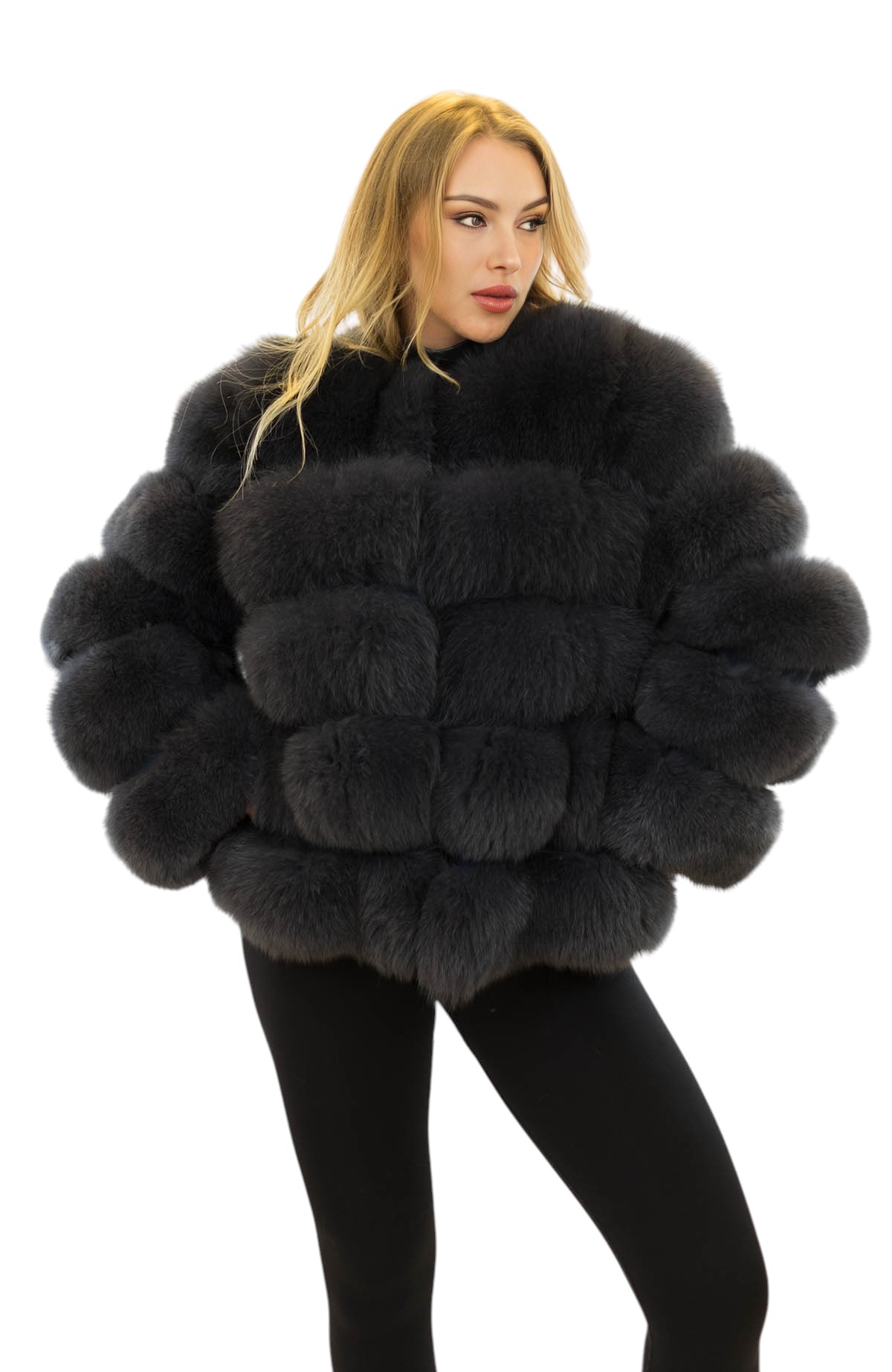 Pelzjacke für Damen Fuchsjacke aus Echtfell