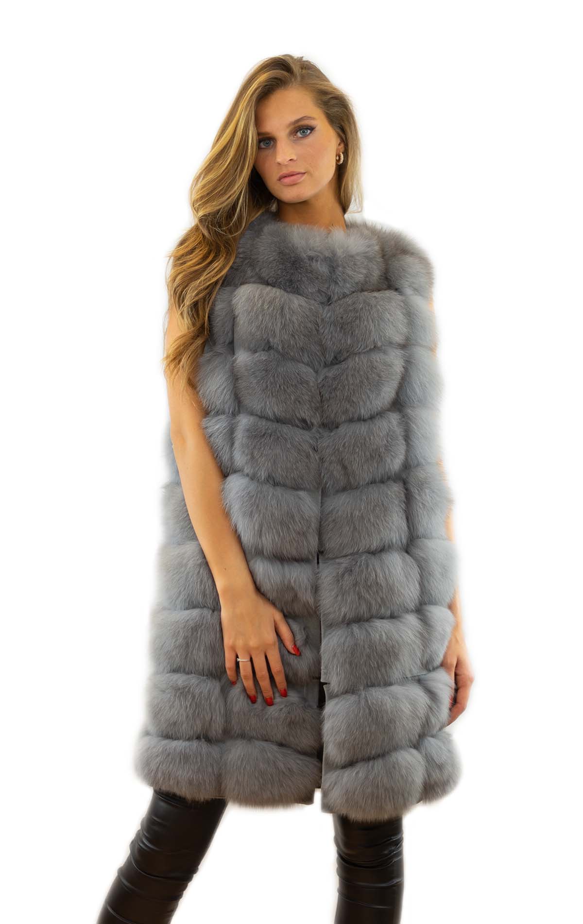 Pelzweste Fellweste Echtes Fell Fuchsweste  Pelzjacke