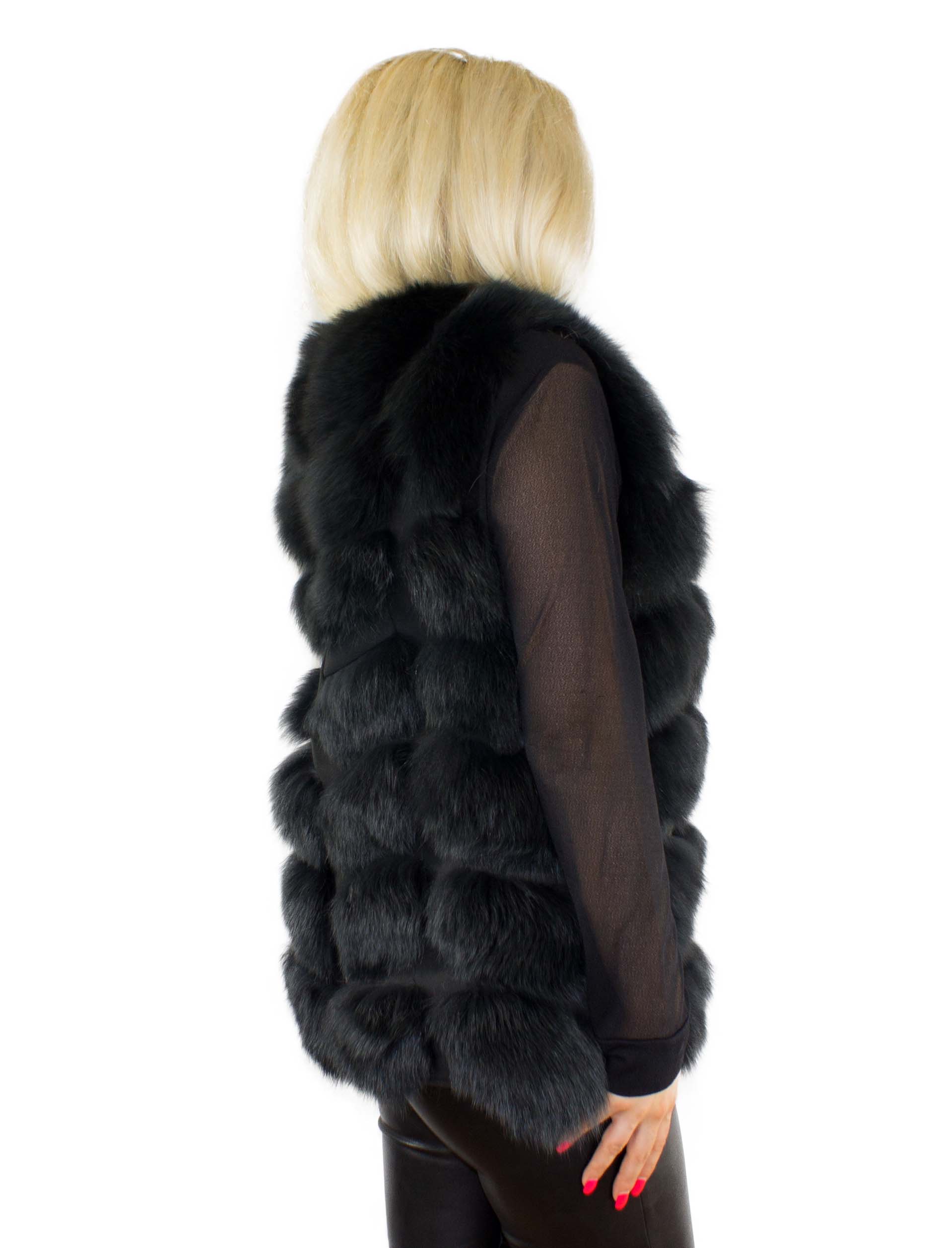 Pelzweste Fellweste Pelzjacke Echtespelz Fellweste Pelz Fuchsweste pelzchen mode